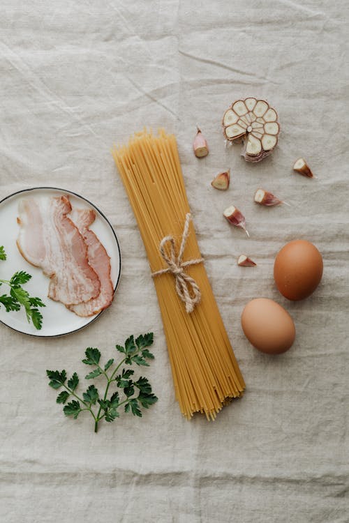 Photo Of Pasta Beside Egg