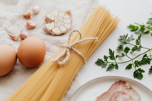 Photo Of Egg Beside Pasta