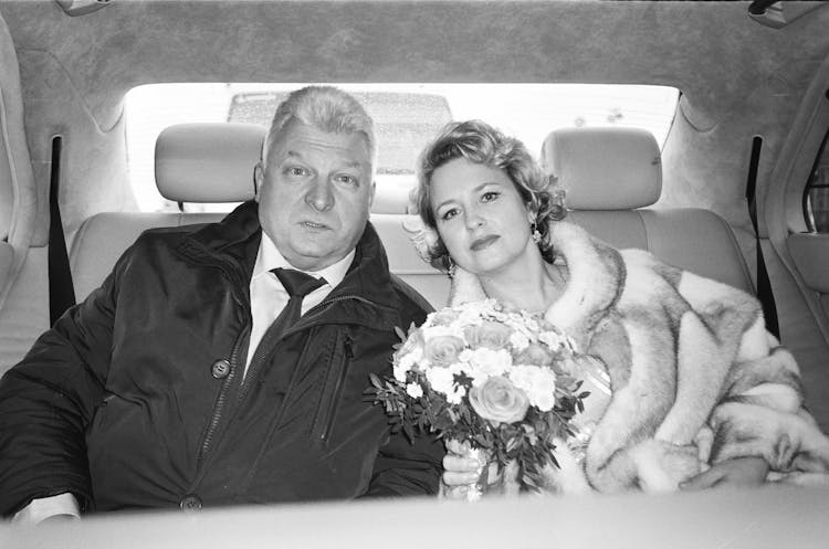 Mature Couple On Way To Wedding