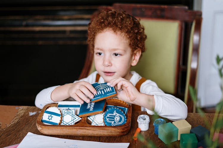 Boy Eating A Cookie