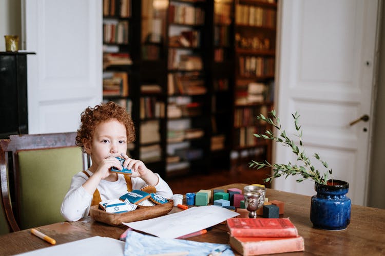 Boy Eating A Cookie