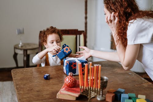 Free Jewish Mother and Son Stock Photo