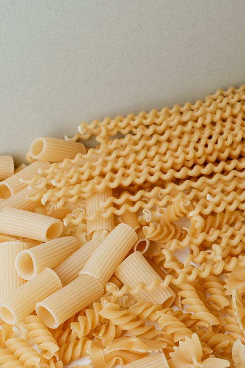 Assorted Pasta In Close-up View