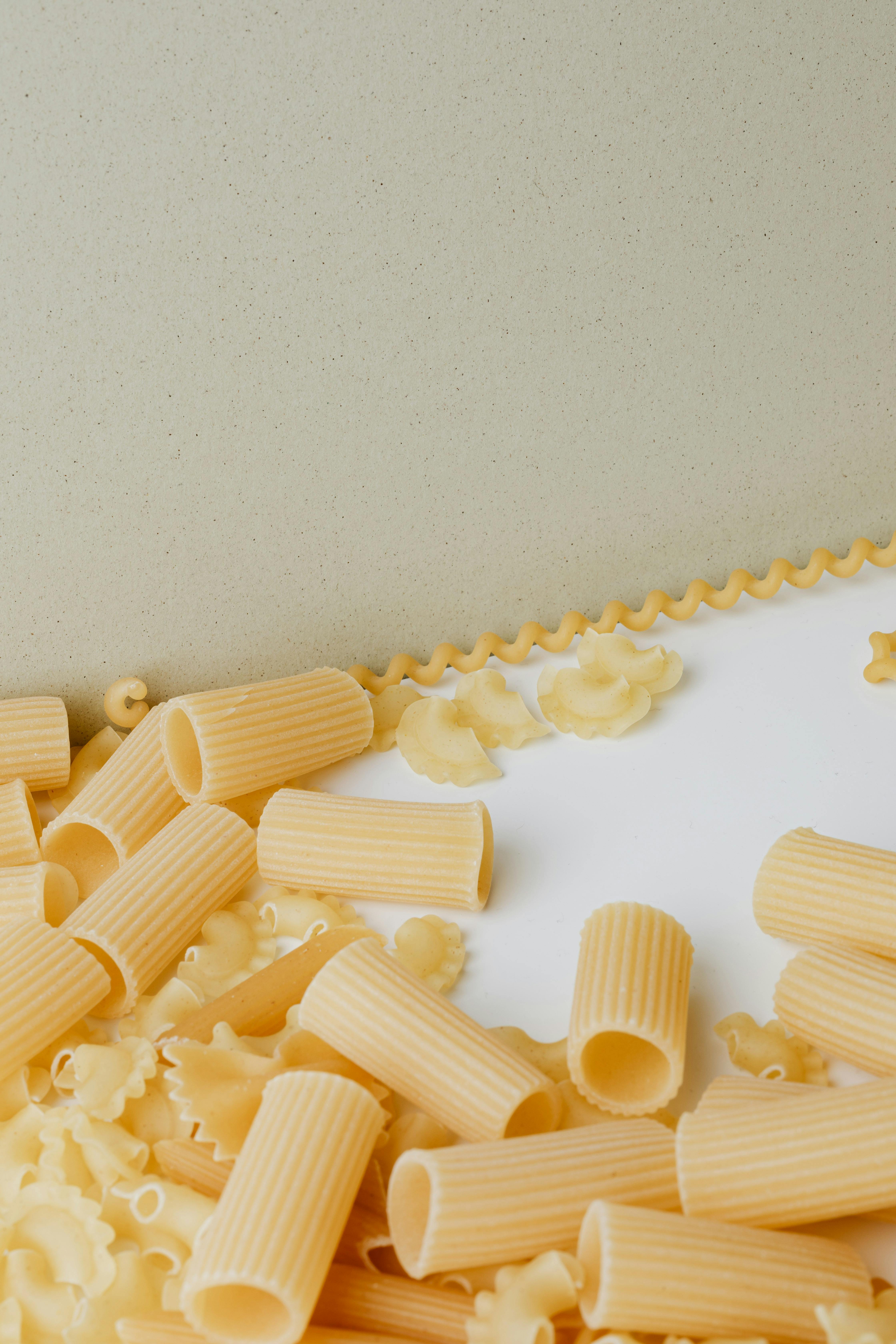 Penne Pasta With Tomato Sauce and Basil Free Stock Photo