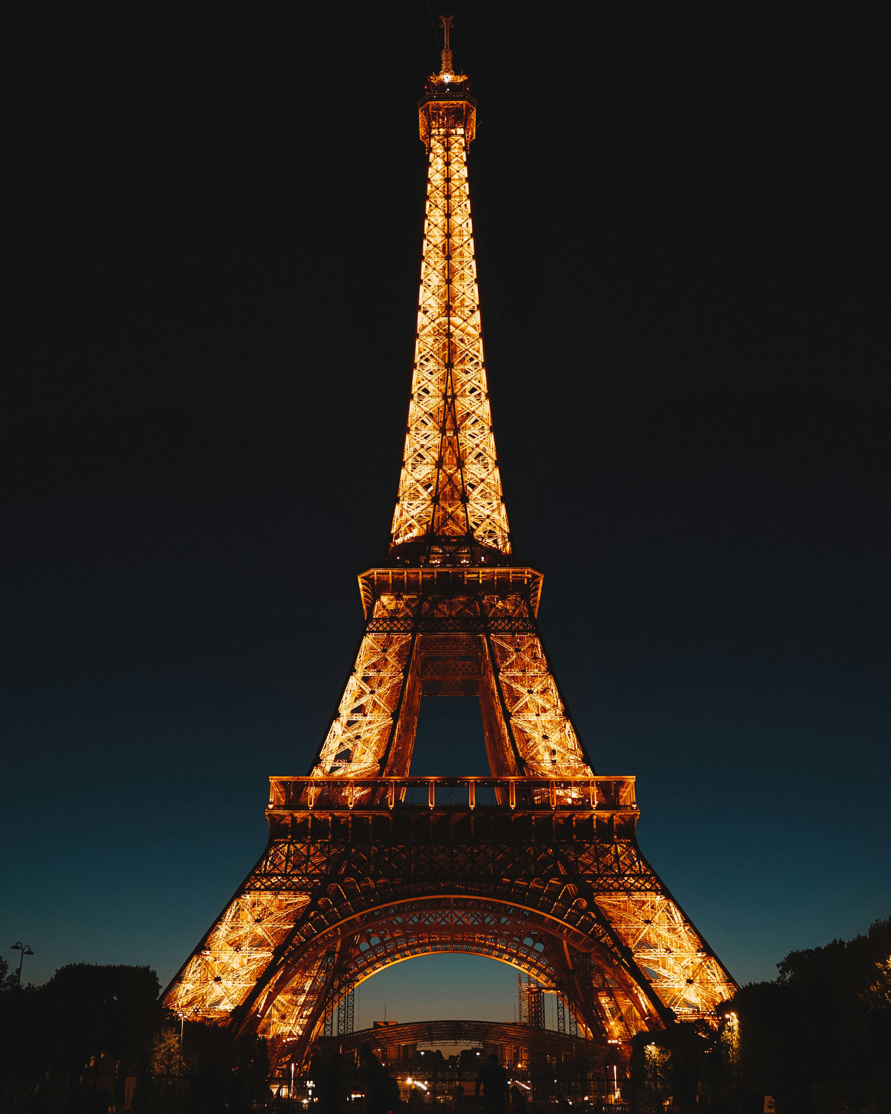 Photo Of Eiffel Tower During Night · Free Stock Photo