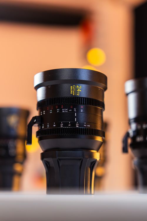 Free Detailed view of a camera lens showing aperture settings with artistic bokeh background. Stock Photo