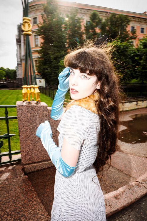 Free stock photo of beautiful eyes, girl, historical gown Stock Photo
