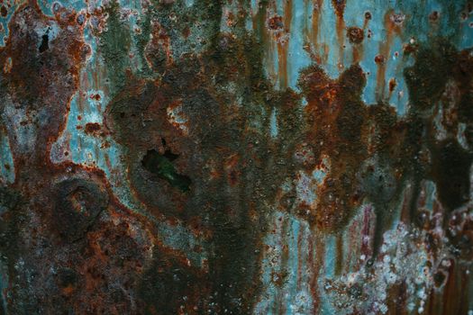 rusted metal patina