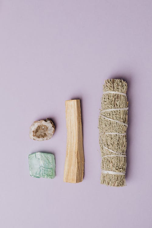 Photo Of Sage Beside Palo Santo