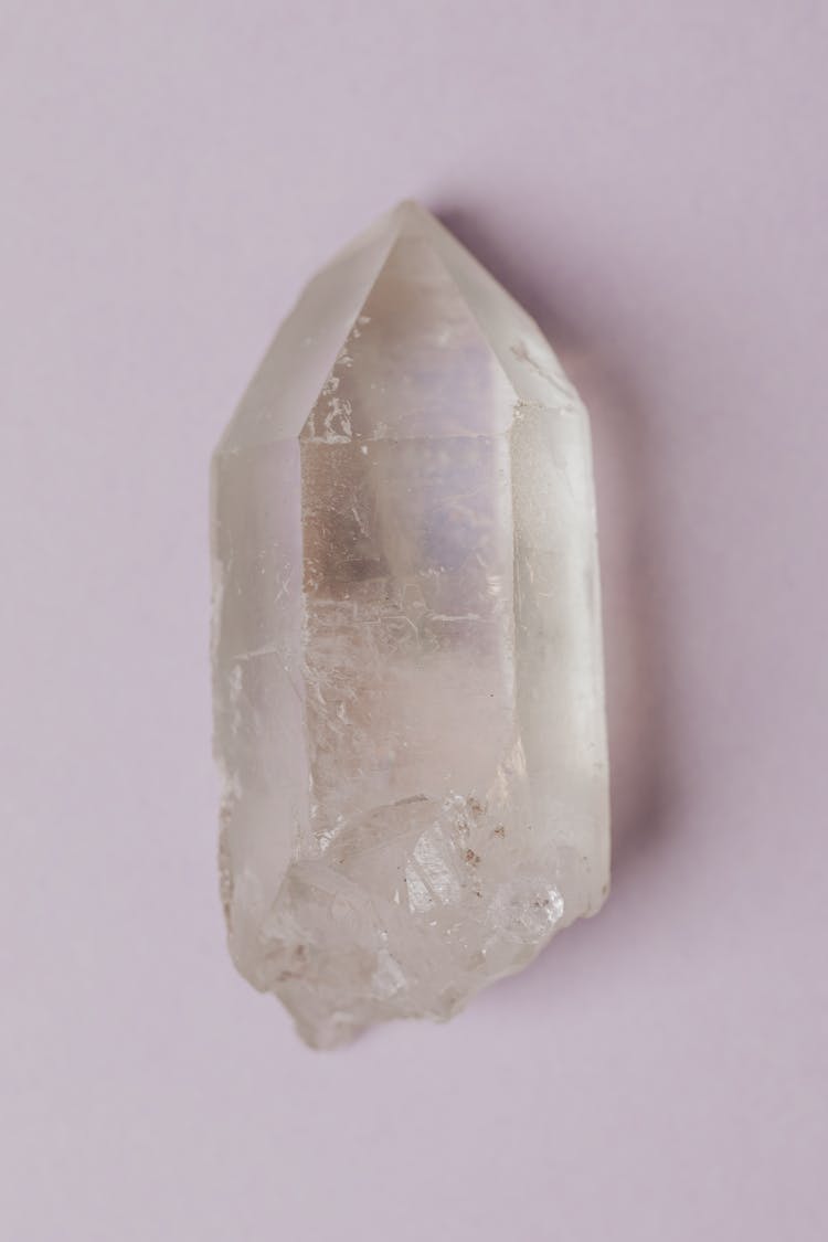 Close-Up Photo Of Clear Crystal