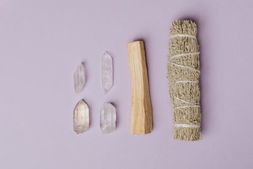 Photo Of Sage Beside Palo Santo