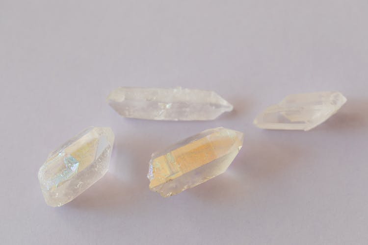 Close-Up Photo Of Crystal Quartz