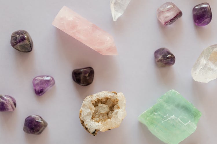 Close-Up Photo Of Assorted Crystals