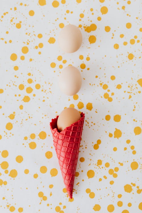 冰淇淋甜筒, 斑, 油漆飞溅 的 免费素材图片