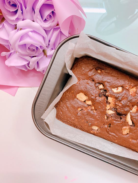 Brown Bread In An Aluminum Tray