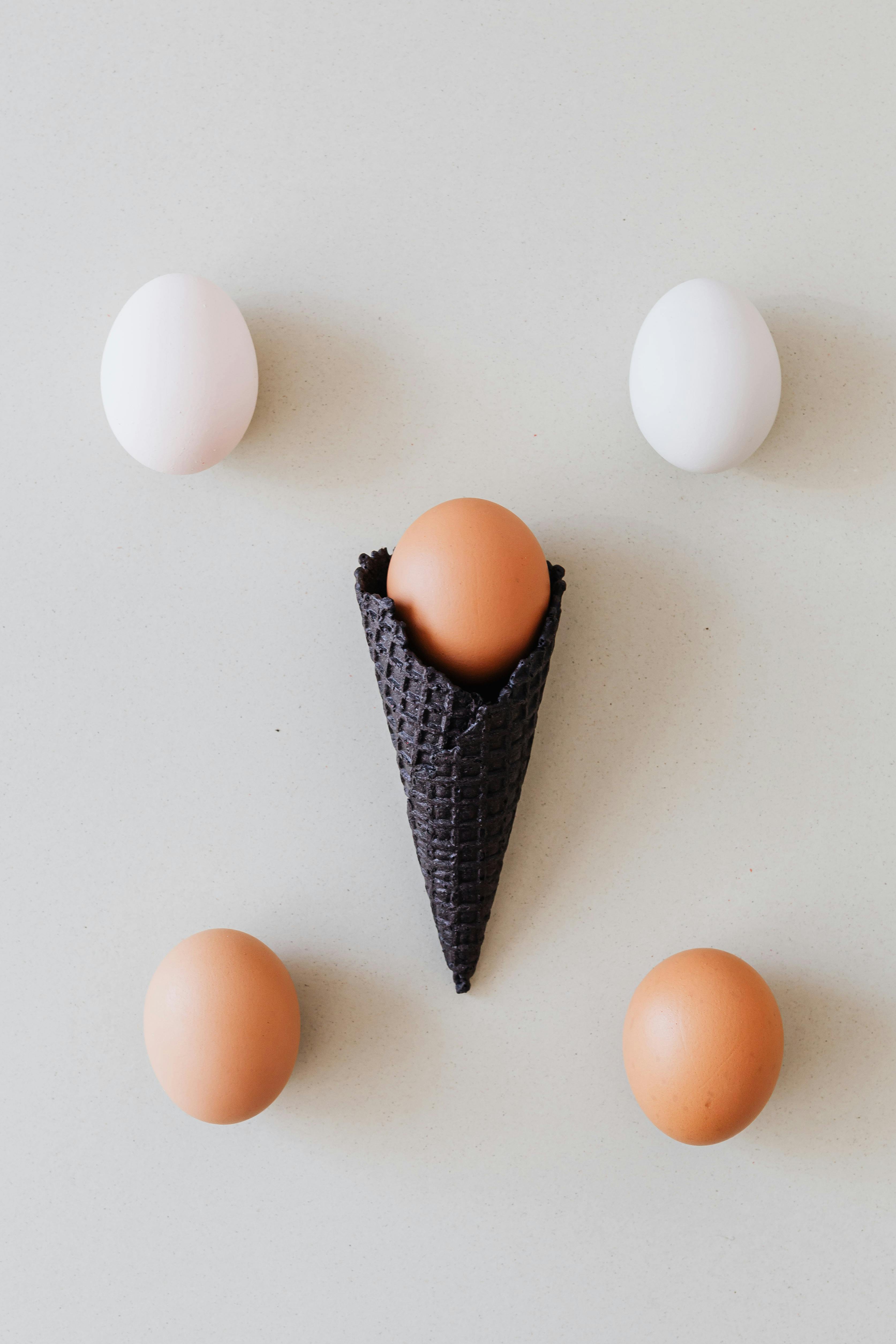 Eggs and a Cone · Free Stock Photo