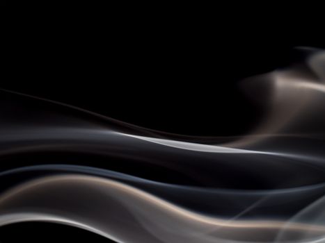 Smooth abstract smoke pattern with a dynamic flow against a dark backdrop, creating a modern and visual appeal.