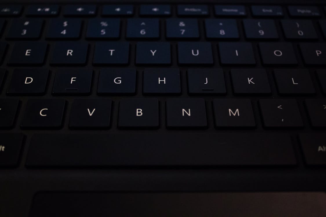 Free stock photo of illuminated, keyboard, surface pro Stock Photo