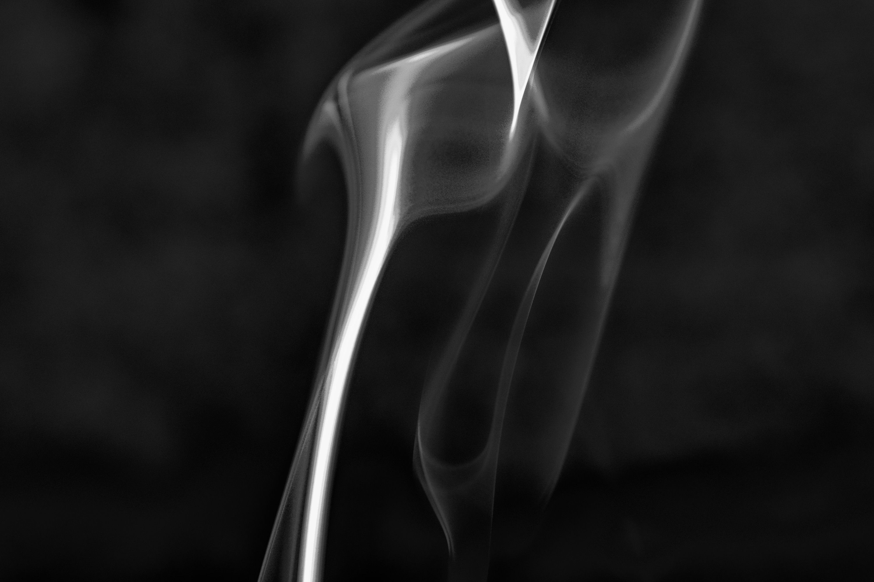 Abstract Smoke Pattern in Black and White · Free Stock Photo