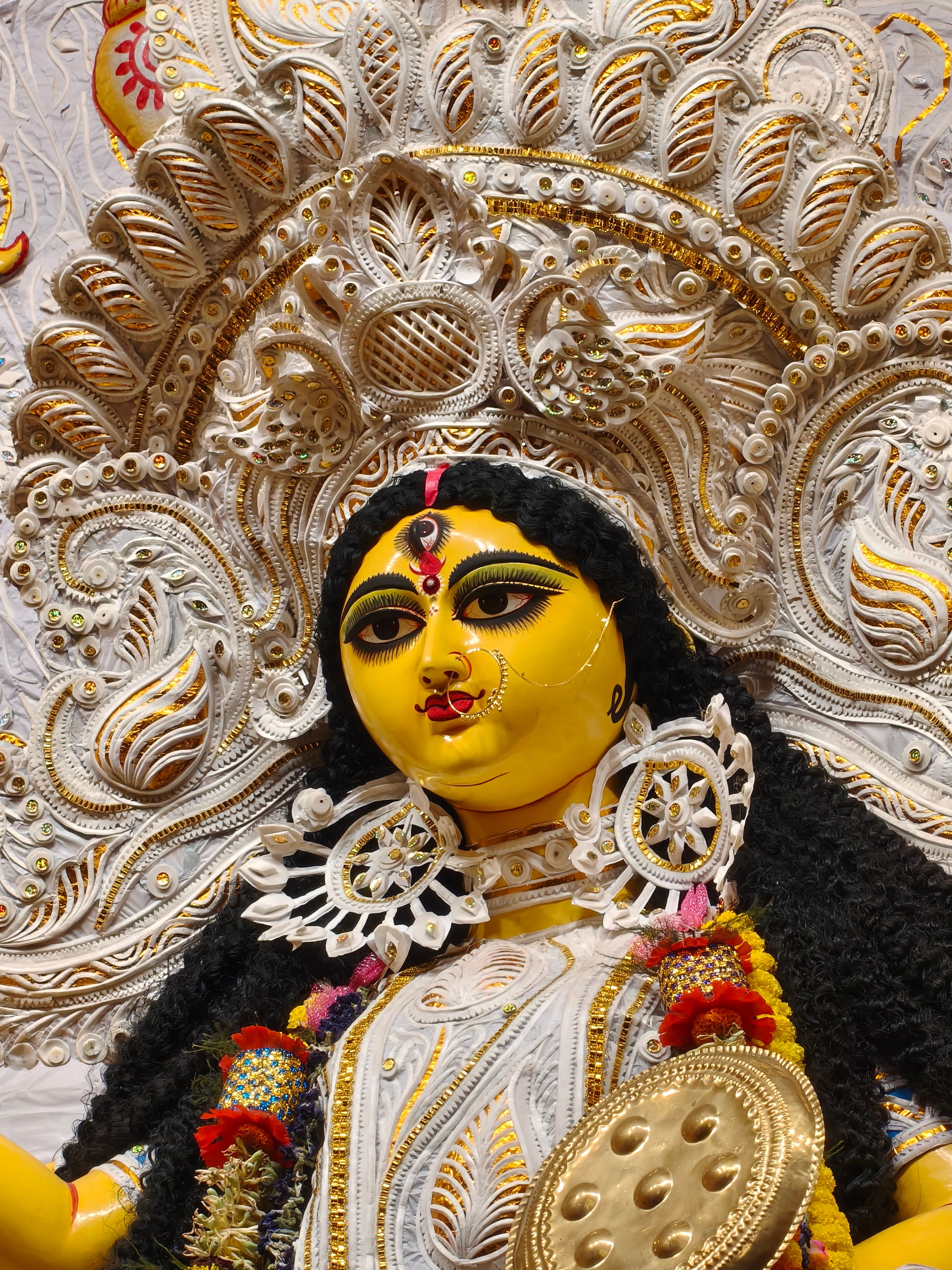 Intricately Decorated Durga Idol in Festival · Free Stock Photo