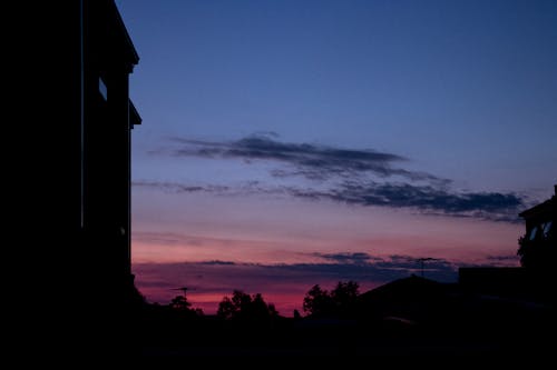 Free stock photo of at home, beautiful sunset, blue sky