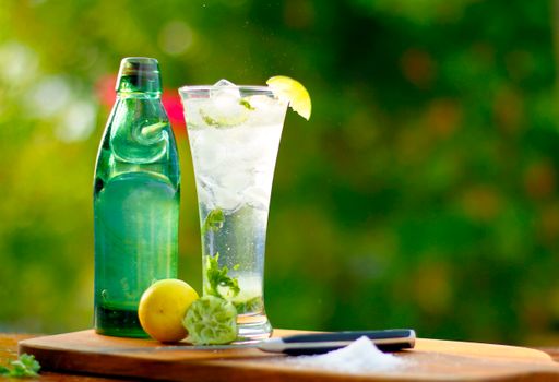 1 Liter Bottle Lime Seltzer