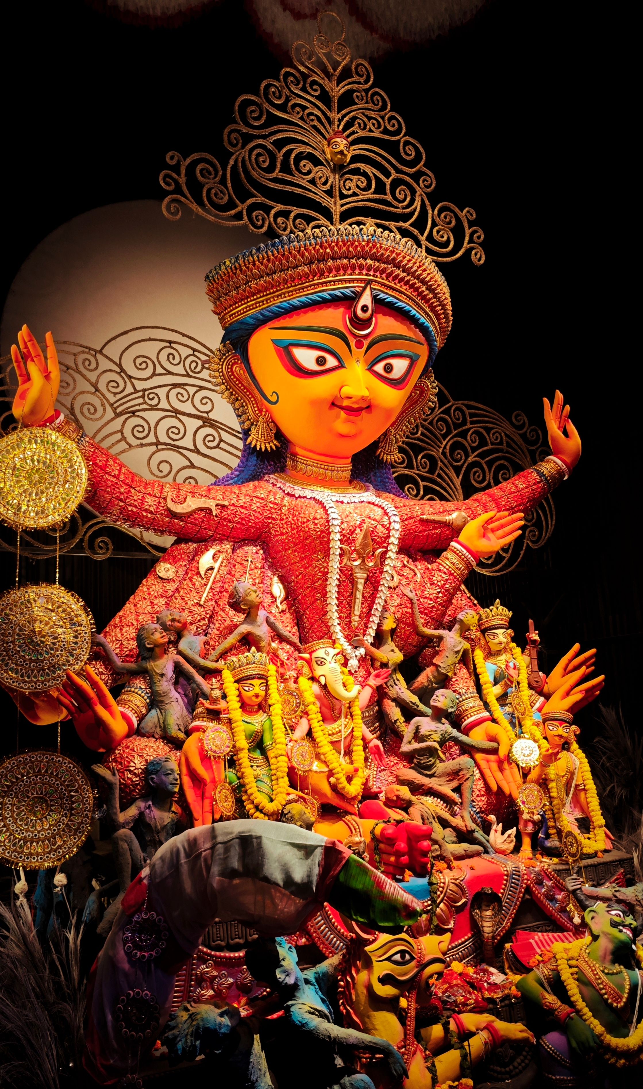 Colorful Durga Puja Celebration Sculpture · Free Stock Photo