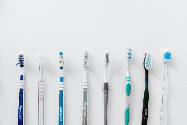 Selection Of Toothbrushes