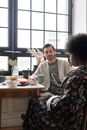 Couple Having Breakfast at Home