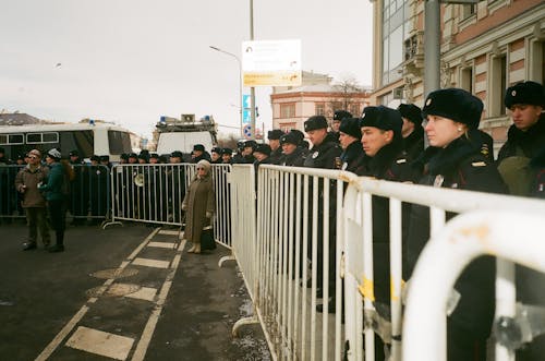 경찰, 균일 한 사람들, 데모의 무료 스톡 사진