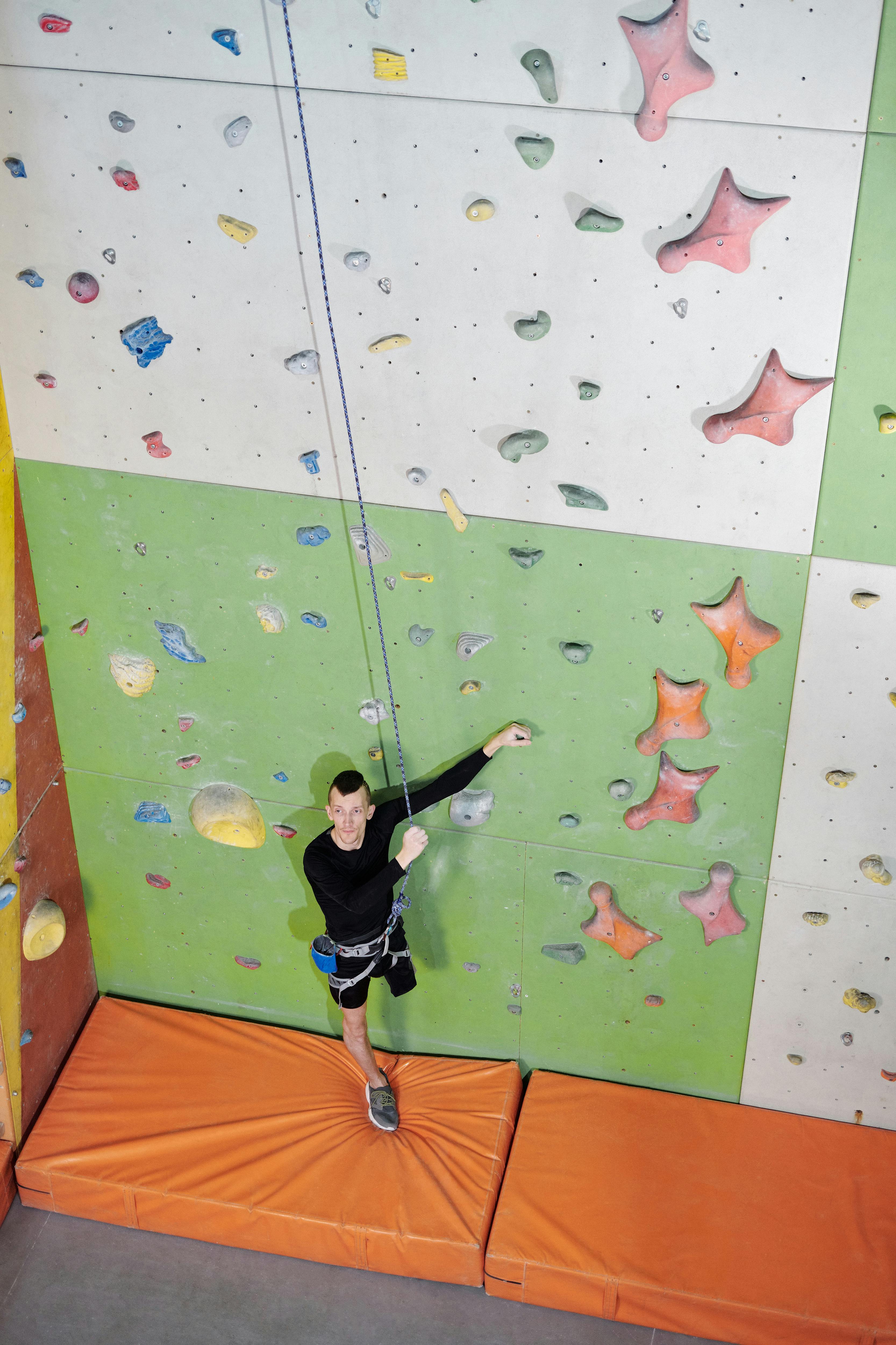 Man Doing Wall Climbing · Free Stock Photo