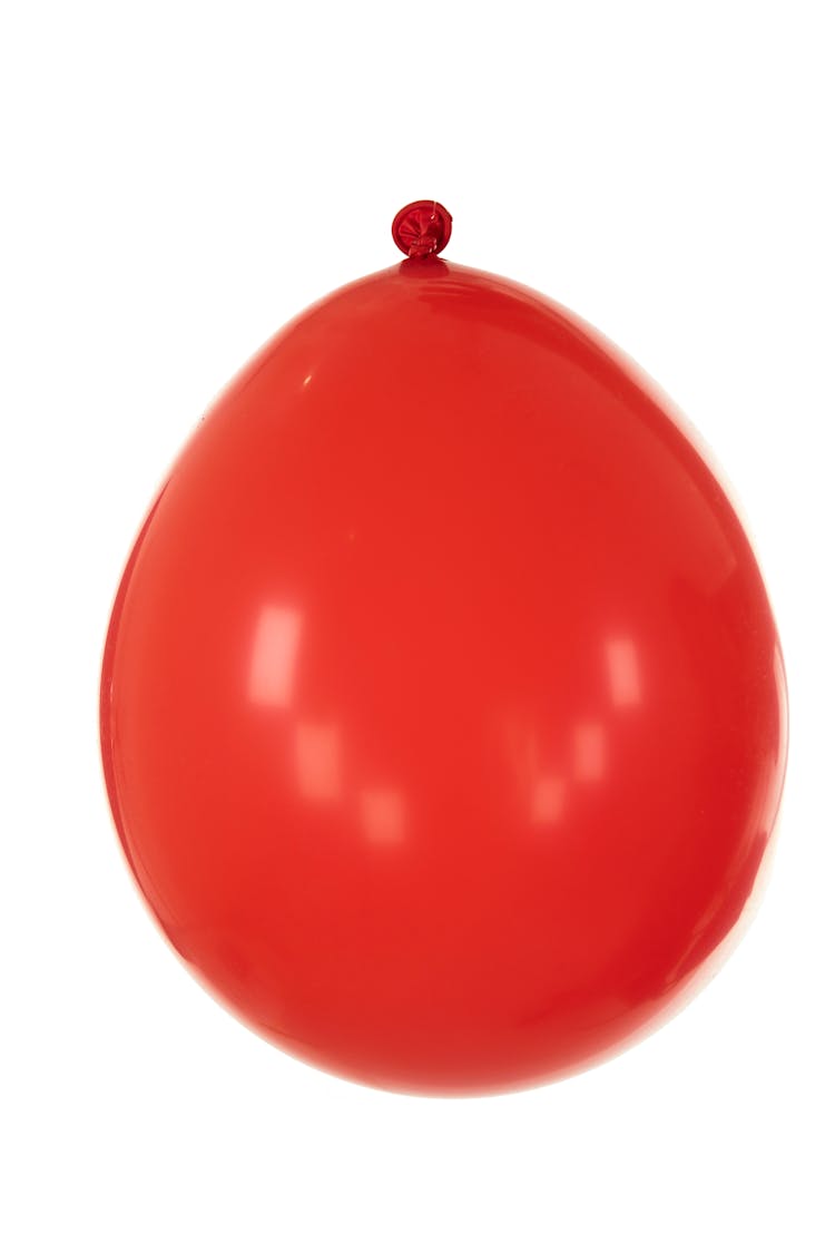 Red Balloon With White Background