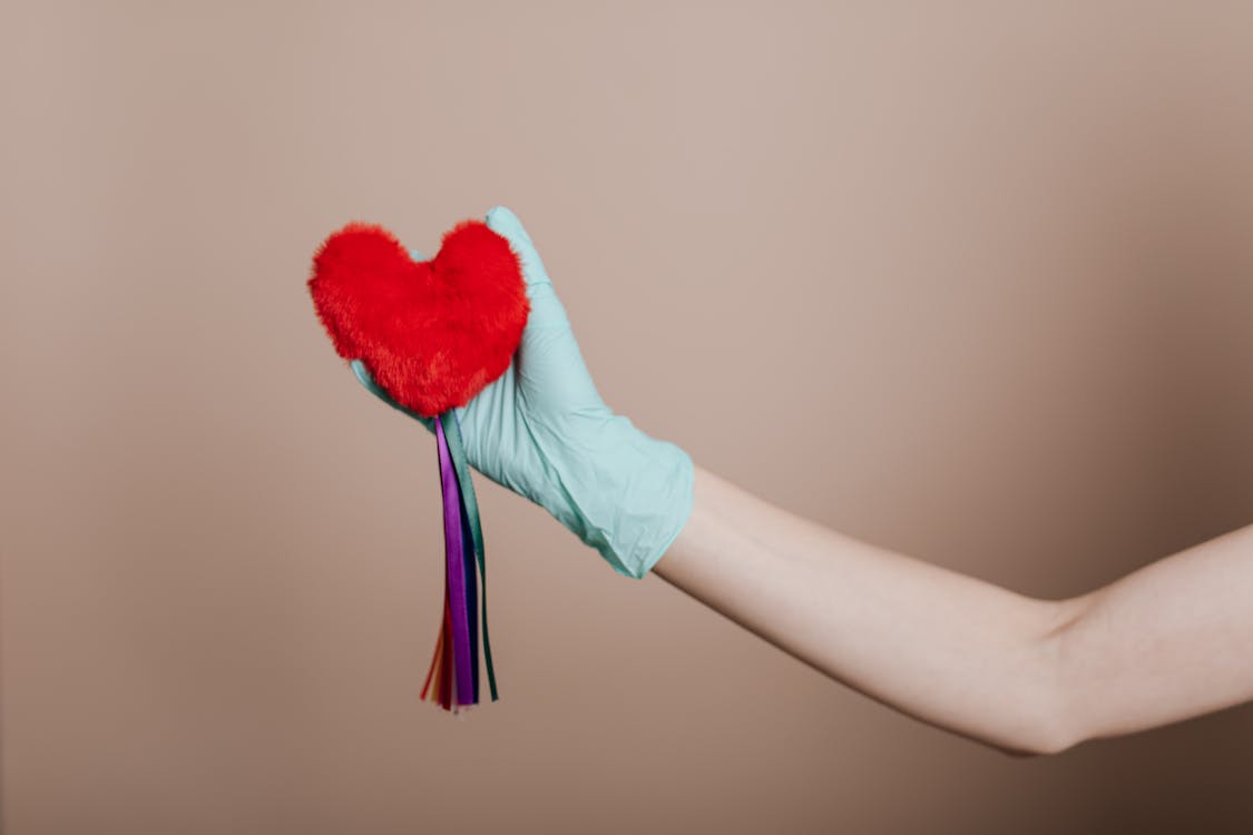 Free Heart with Colorful Strings Stock Photo