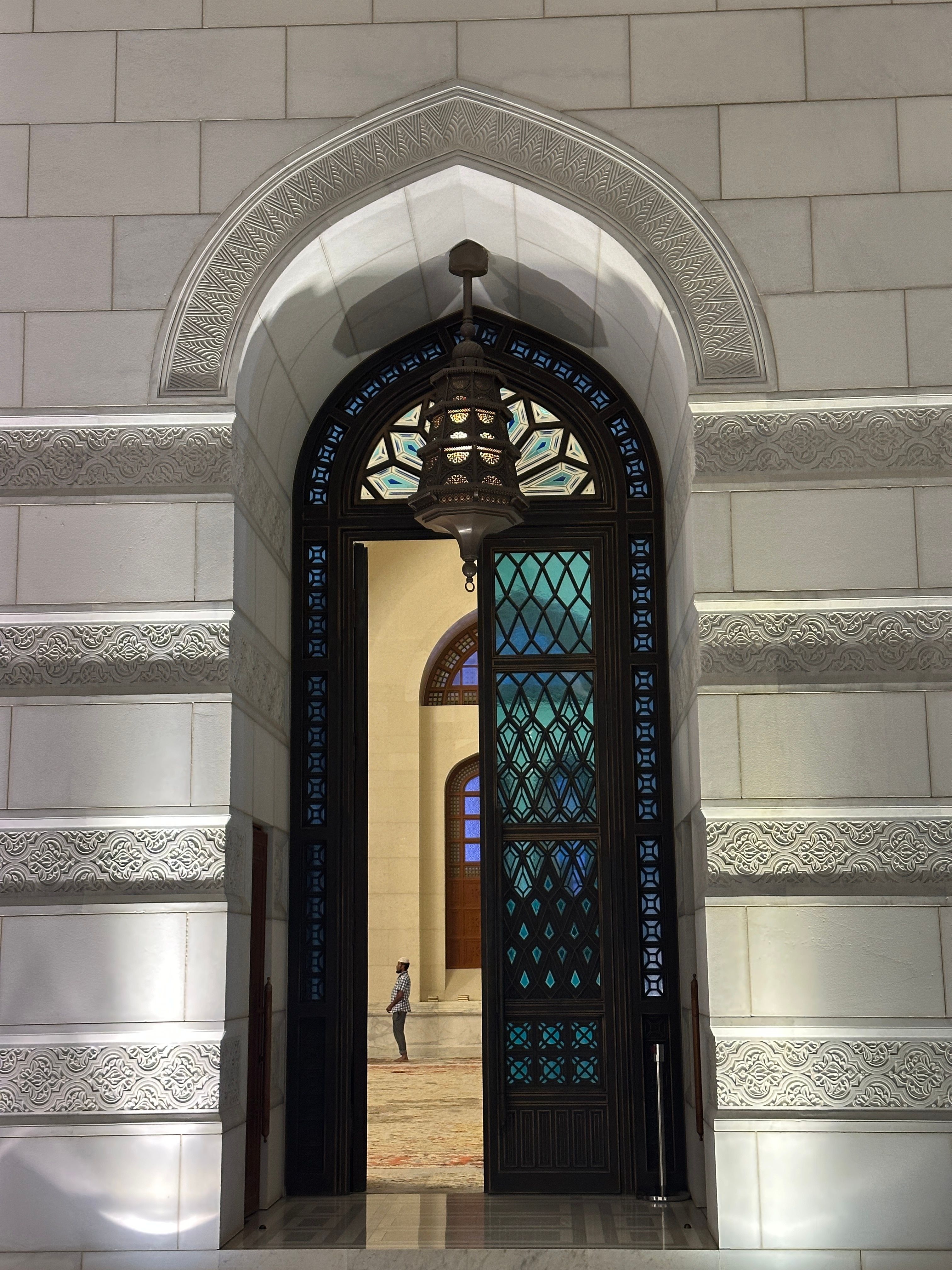 Stunning Islamic Architecture Inside Grand Mosque · Free Stock Photo