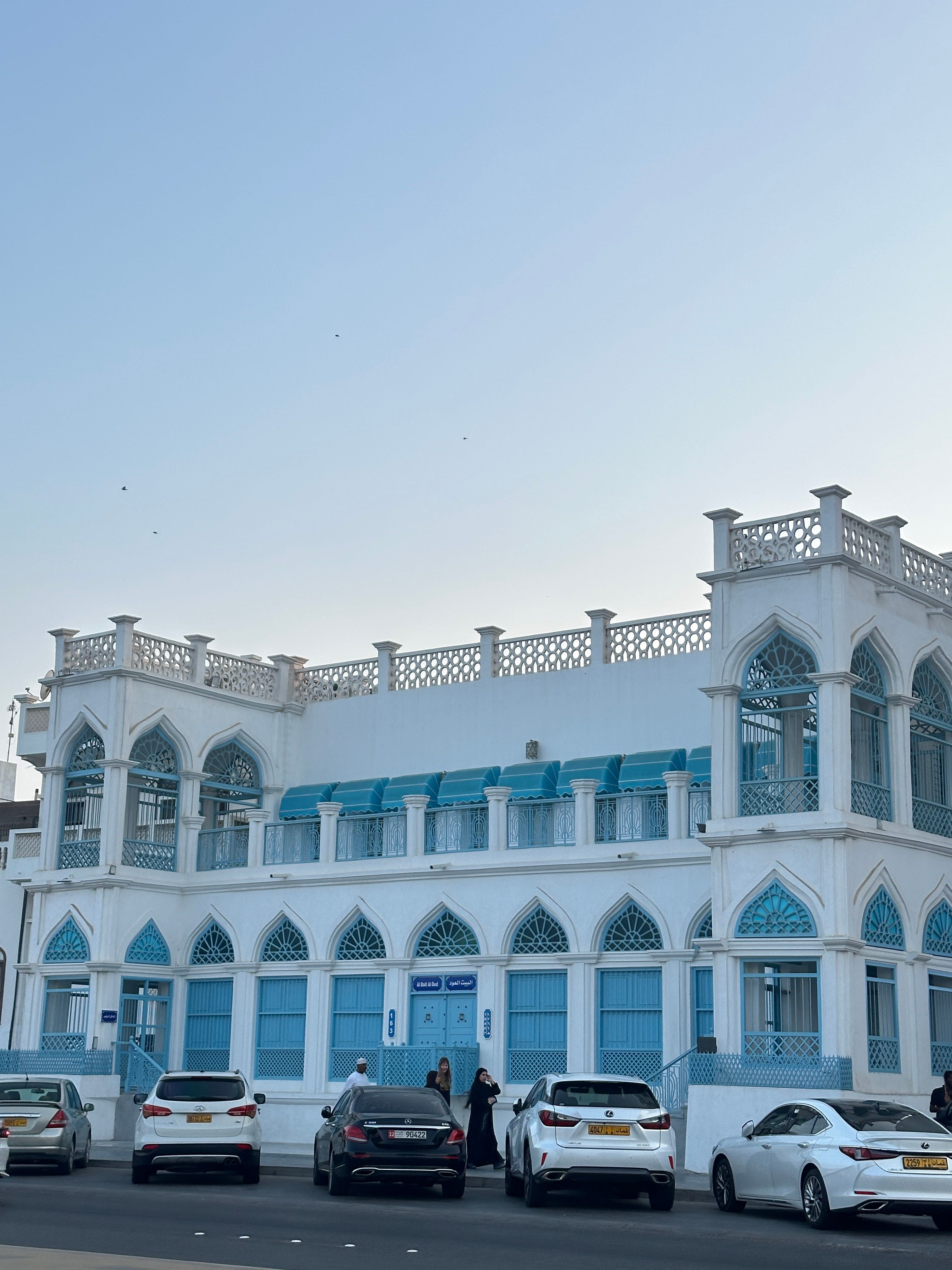 Modern White and Blue Building in Oman · Free Stock Photo