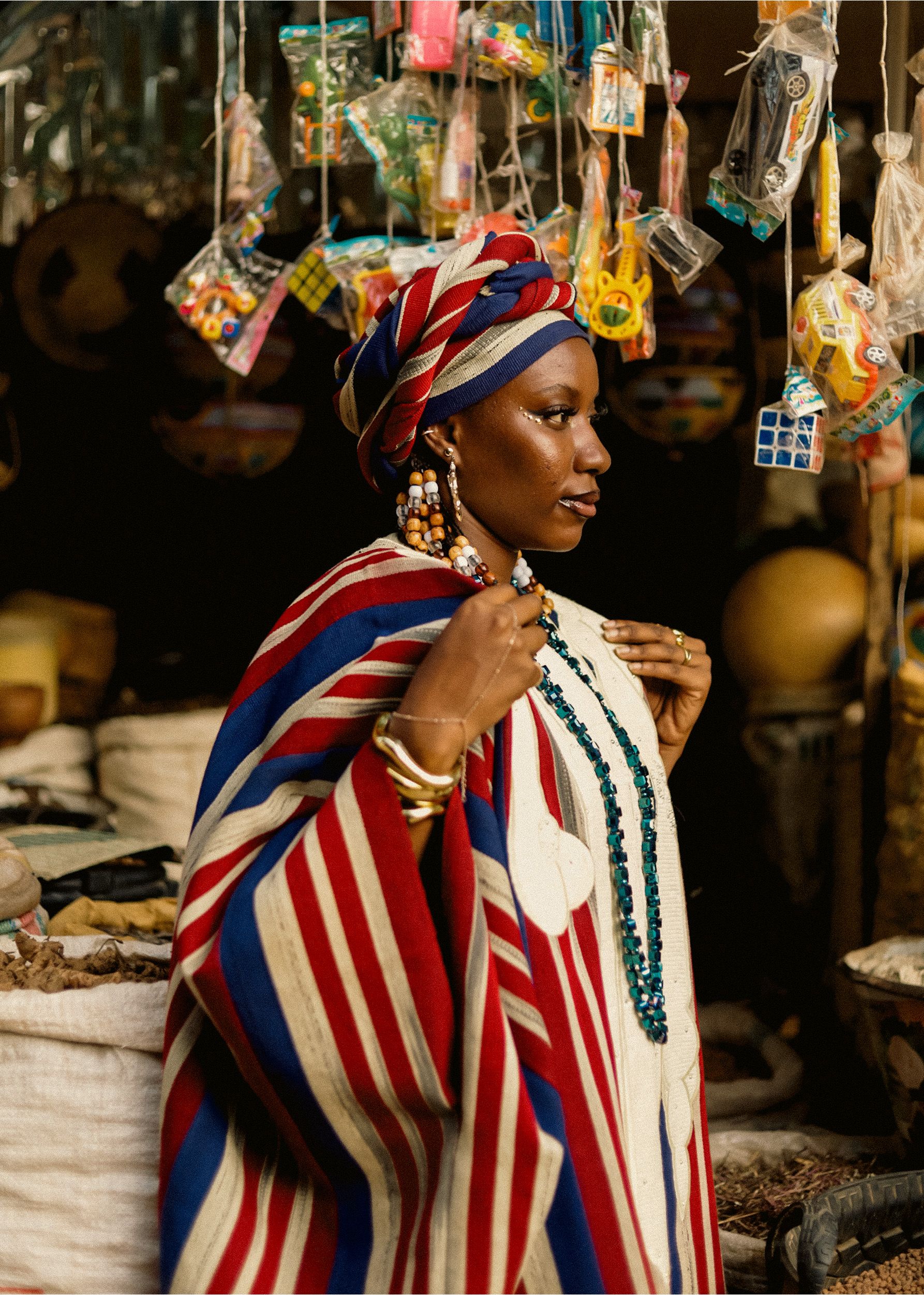 Colorful Traditional African Market Scene · Free Stock Photo