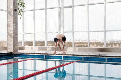 Man in Swimming Pool