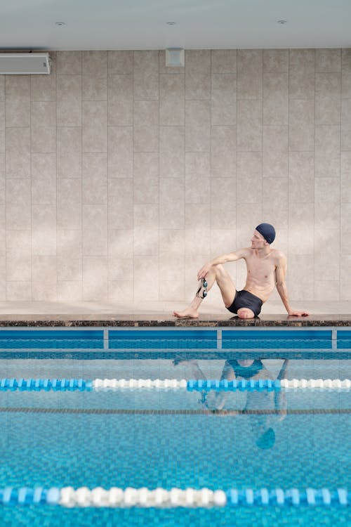 Man in Swimming Pool