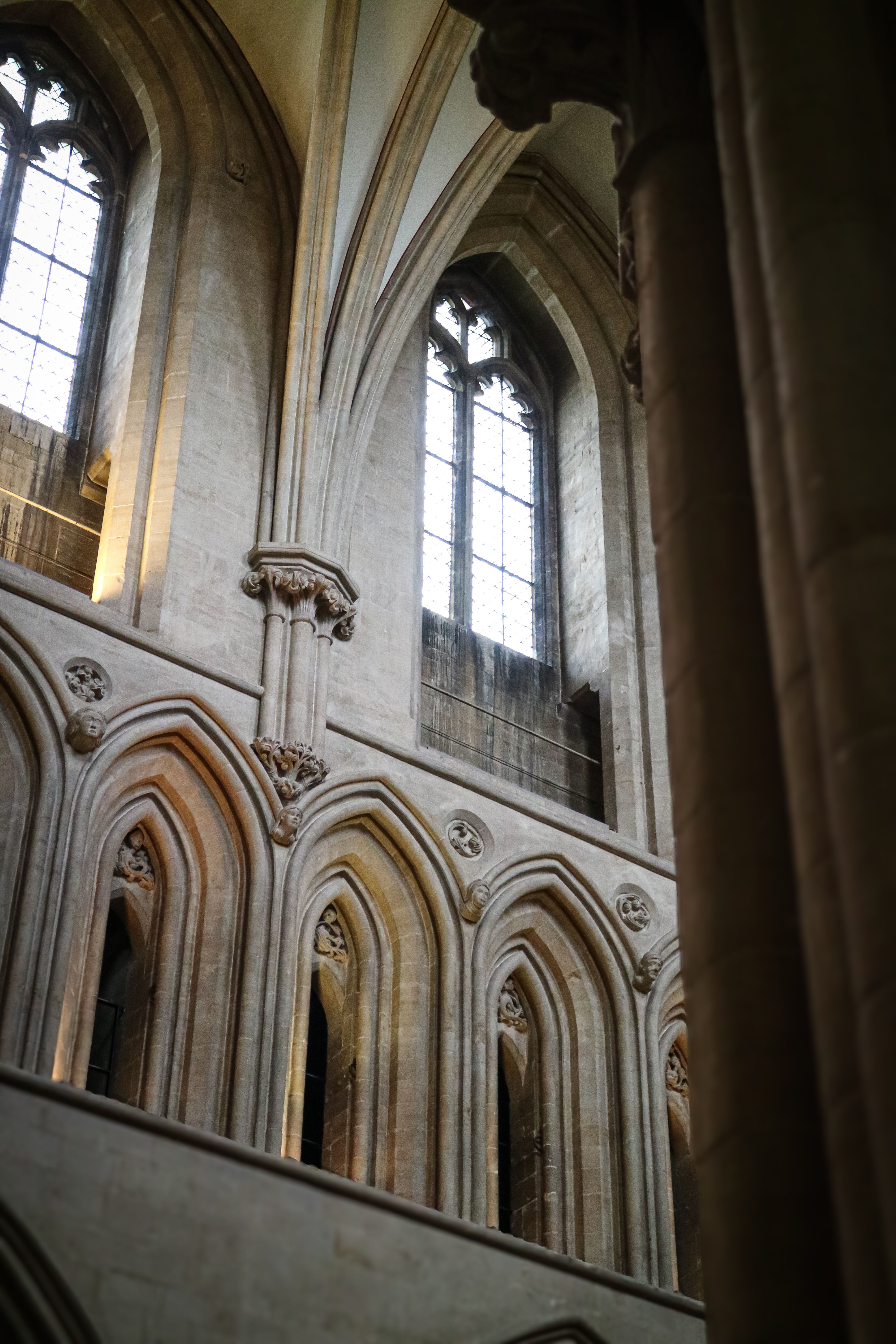 Gothic Architecture in Wells Cathedral, England · Free Stock Photo