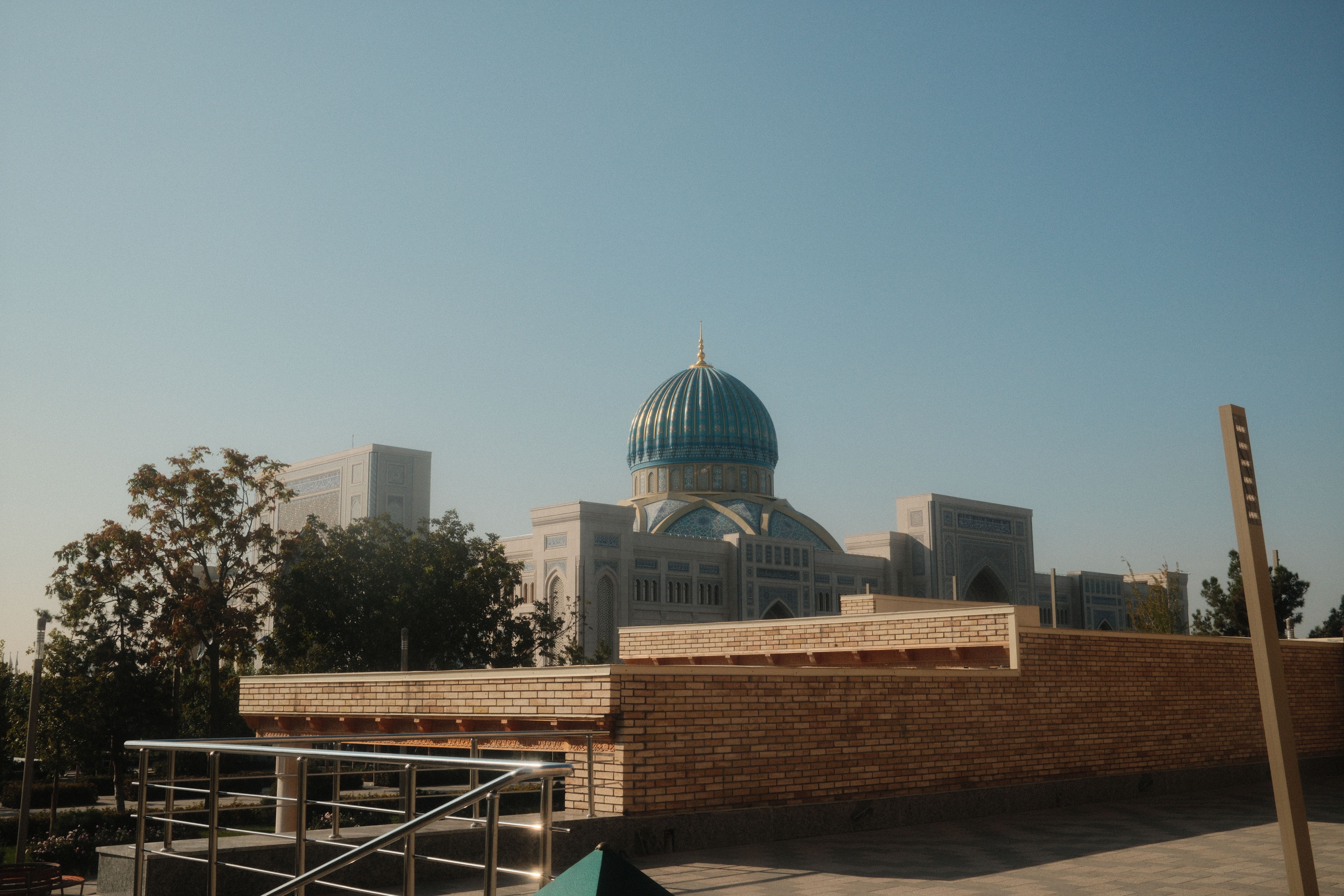 Modern Architecture with Blue Dome in Tashkent · Free Stock Photo