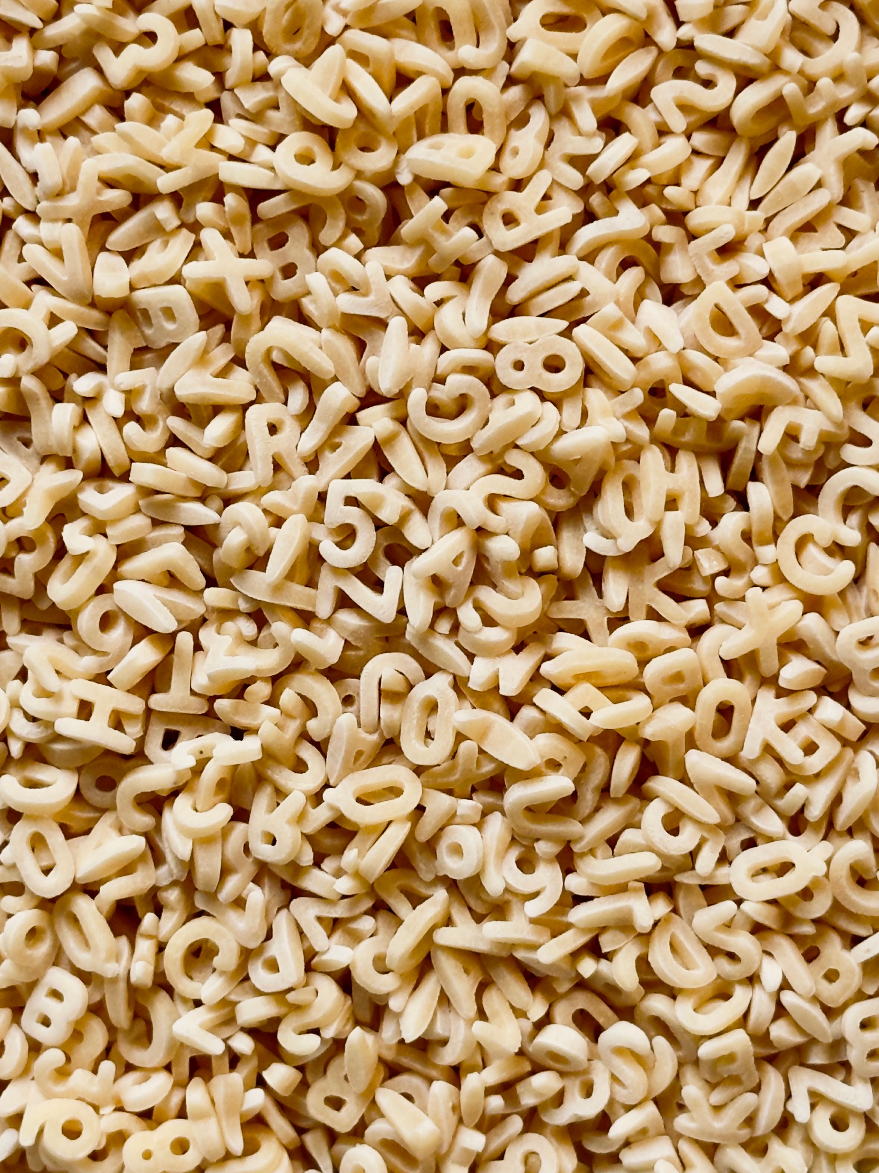 Alphabet Pasta Letters Close-up · Free Stock Photo