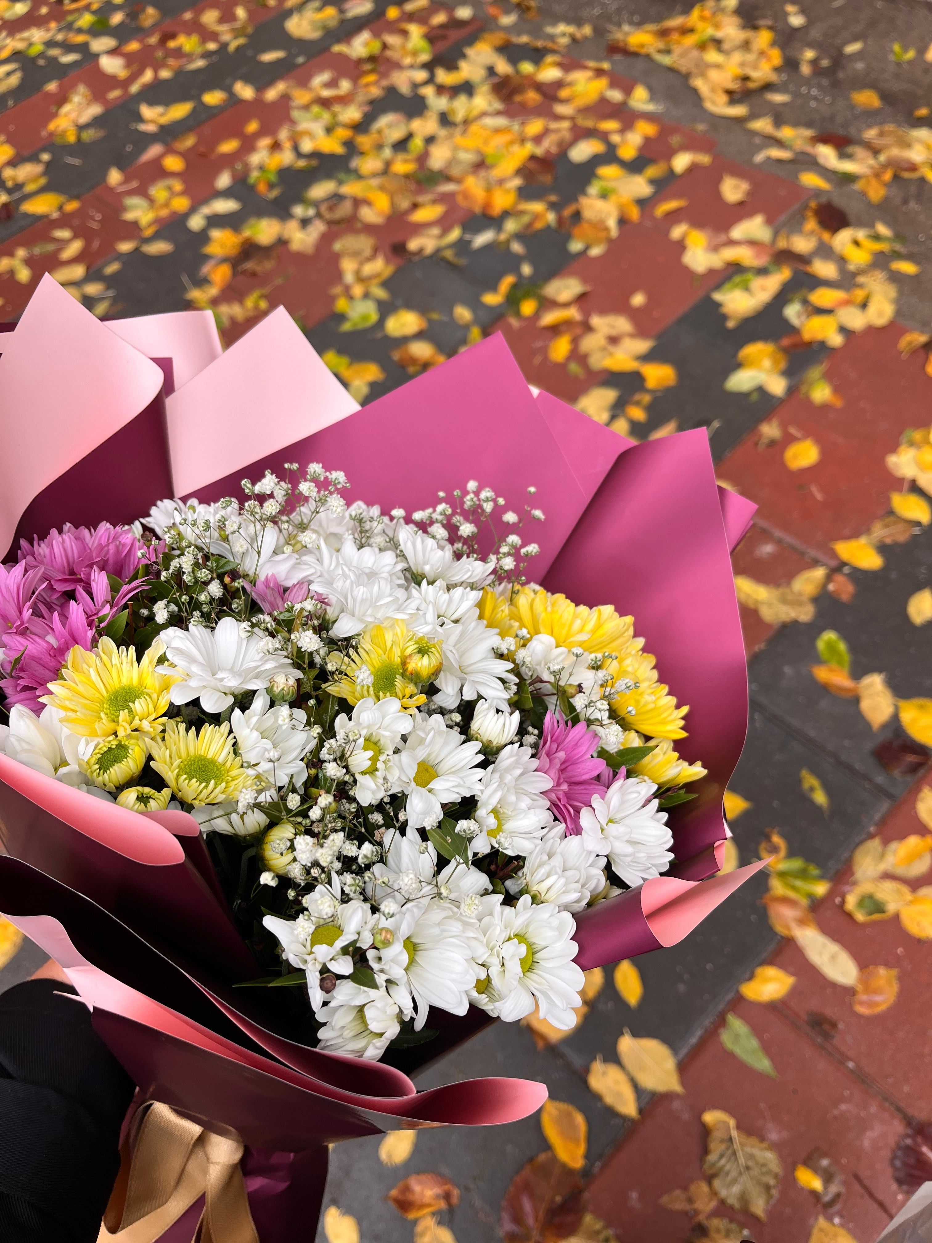 Colorful Flower Bouquet on Autumn