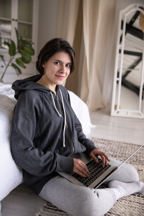 Free Photo Of Woman Using Laptop Stock Photo