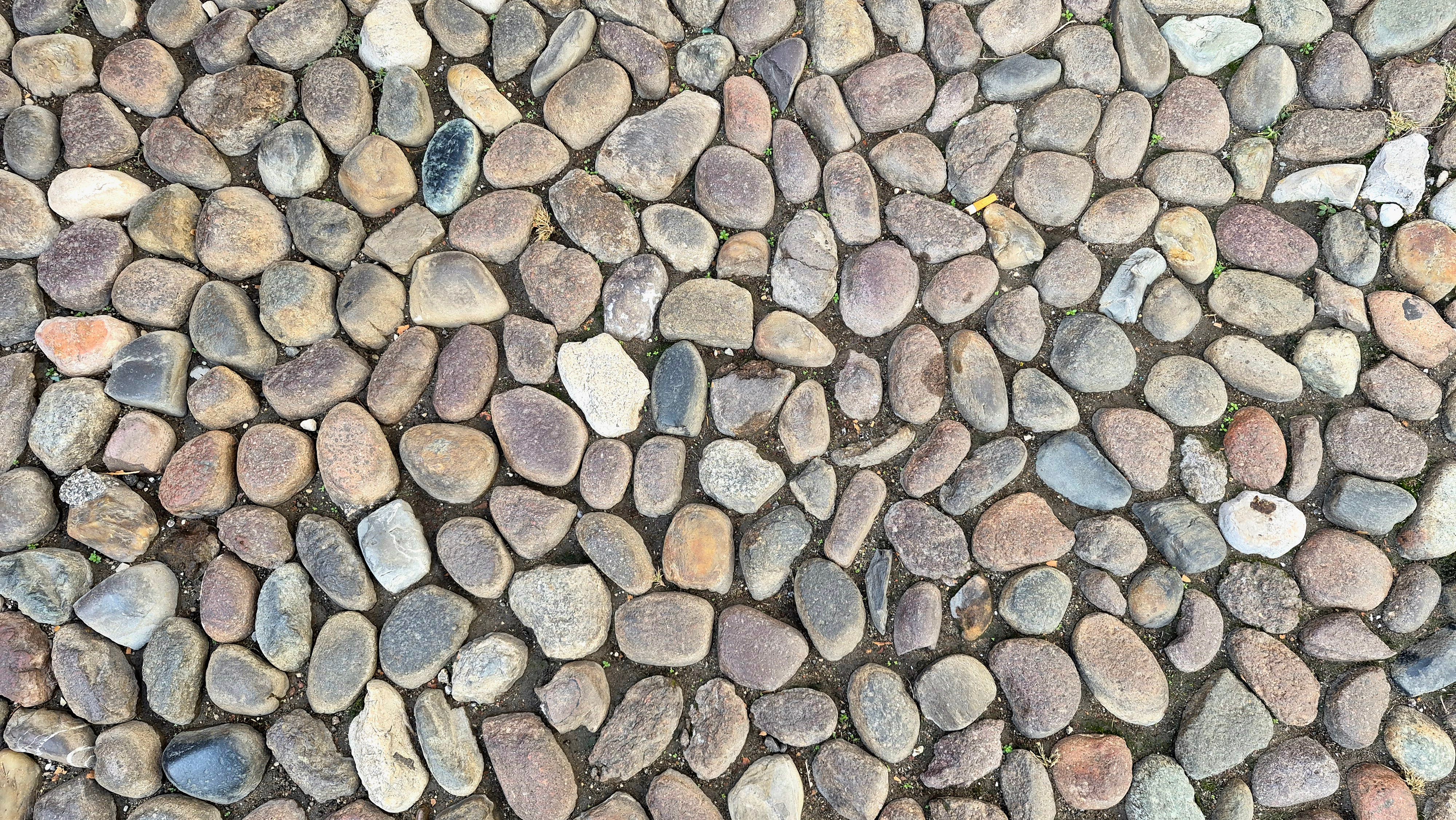 Natural Pebble Stone Pathway Texture · Free Stock Photo