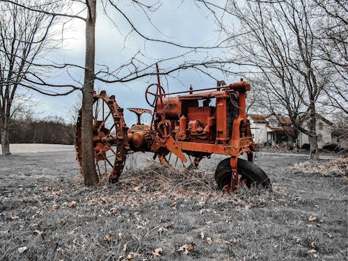 Abandonded Tractor in Countryside