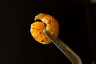 Breaded Shrimp on Black Background