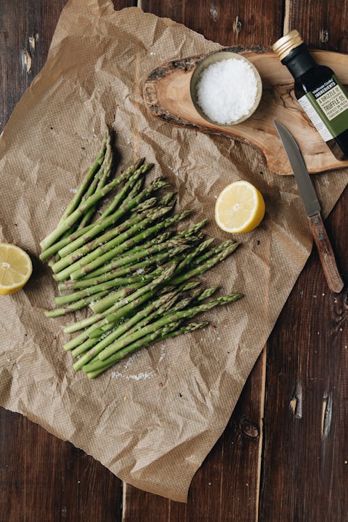 Photo Of Asparagus Near Sliced Lemon