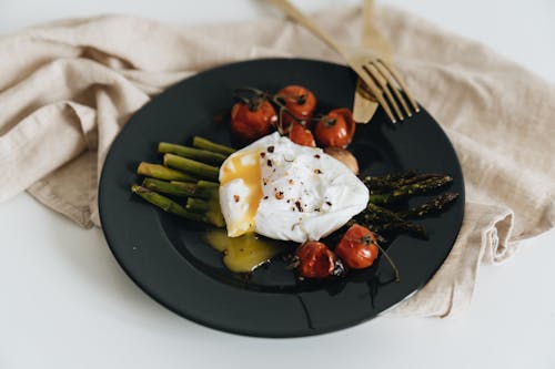 Close-Up Photo Of Asparagus On Plate