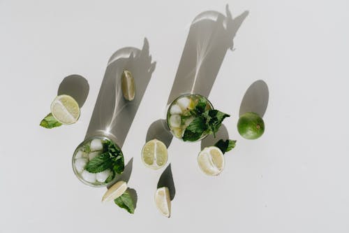 Photo Of Lime Beside Glass