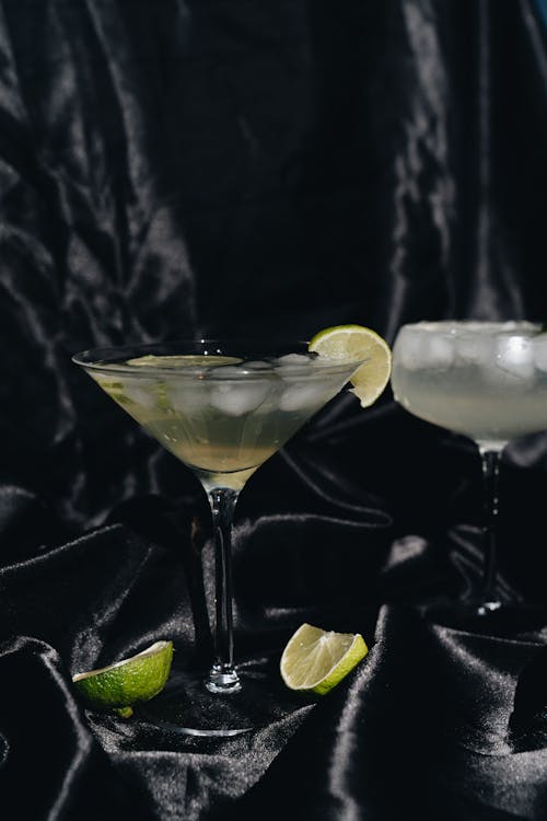 Photo Of Cocktail Glass With Sliced Lime